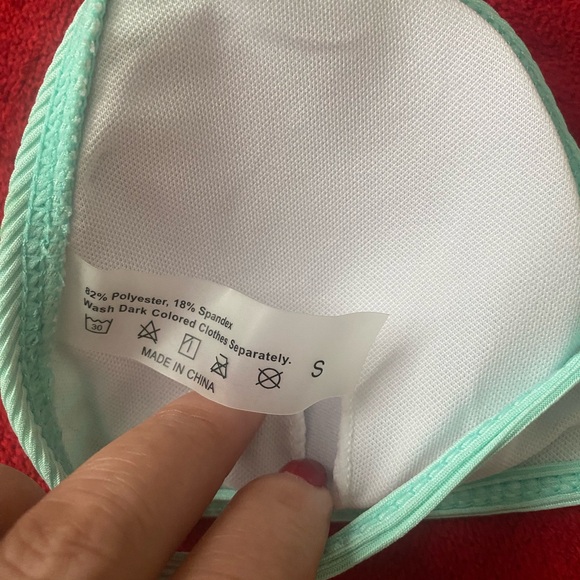 Mint Green Ribbed Bikini Set - Picture 5 of 6